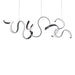 Modern Forms Canada - LED Chandelier - Tempest - Black- Union Lighting Luminaires Decor