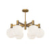 Alora Canada - Six Light Chandelier - Castilla - Aged Gold- Union Lighting Luminaires Decor