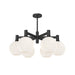 Alora Canada - Six Light Chandelier - Castilla - Matte Black- Union Lighting Luminaires Decor