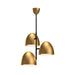 Alora Canada - One Light Chandelier - Kenji - Aged Gold/Opal Matte Glass|Matte Black/Opal Matte Glass- Union Lighting Luminaires Decor