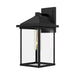 Alora Canada - One Light Exterior Wall Mount - Larchmont - Clear Glass/Textured Black- Union Lighting Luminaires Decor