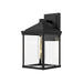 Alora Canada - One Light Exterior Wall Mount - Larchmont - Clear Glass/Textured Black- Union Lighting Luminaires Decor