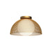 Alora Canada - One Light Flush Mount - Haven - Gold/Opal Matte Glass|Matte Black/Opal Matte Glass- Union Lighting Luminaires Decor