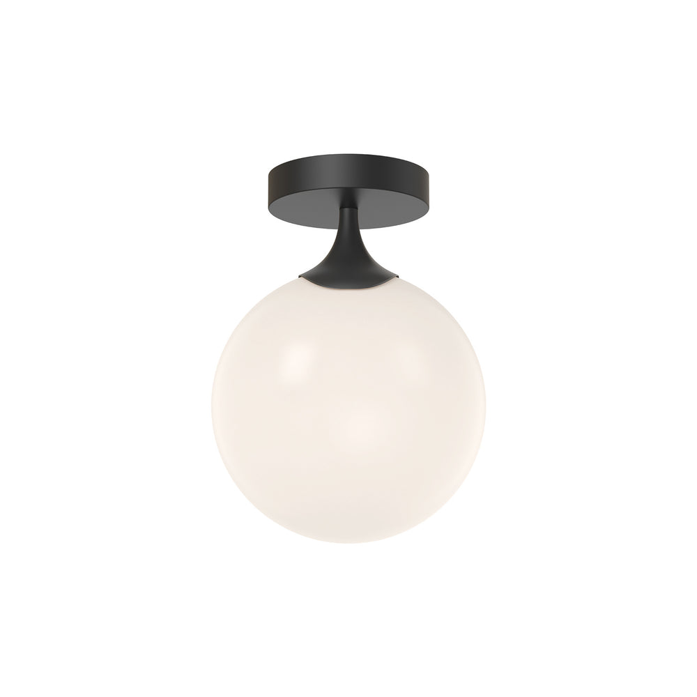 Alora Canada - One Light Flush Mount - Nouveau - Aged Gold/Opal Matte Glass|Matte Black/Opal Matte Glass- Union Lighting Luminaires Decor