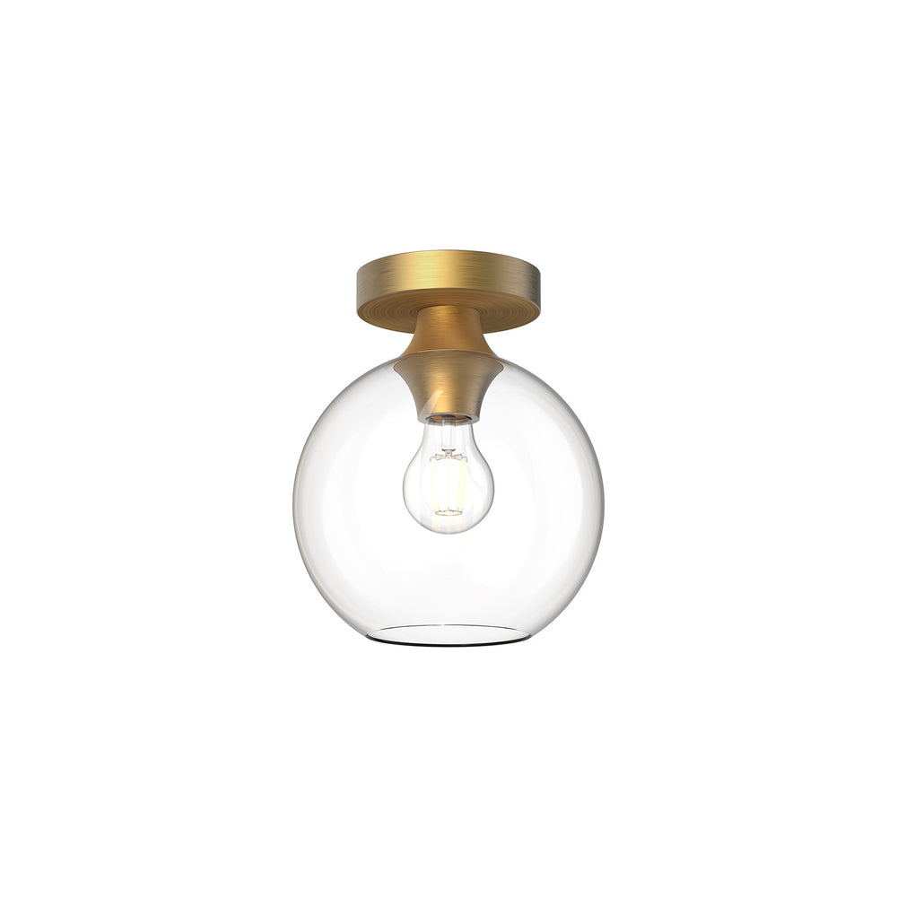 Alora Canada - One Light Flush Mount - Castilla - Aged Gold- Union Lighting Luminaires Decor