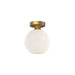 Alora Canada - One Light Flush Mount - Castilla - Aged Gold- Union Lighting Luminaires Decor
