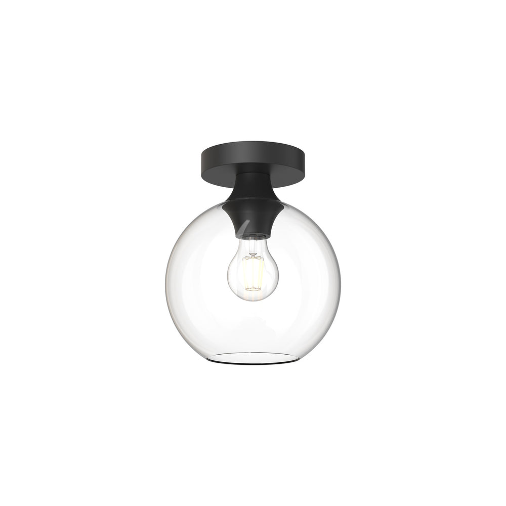 Alora Canada - One Light Flush Mount - Castilla - Matte Black- Union Lighting Luminaires Decor