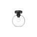 Alora Canada - One Light Flush Mount - Castilla - Matte Black- Union Lighting Luminaires Decor