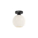Alora Canada - One Light Flush Mount - Castilla - Matte Black- Union Lighting Luminaires Decor
