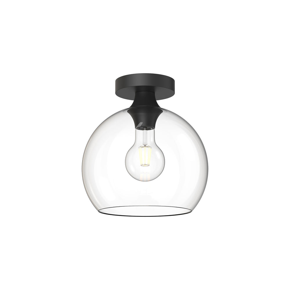 Alora Canada - One Light Flush Mount - Castilla - Matte Black- Union Lighting Luminaires Decor