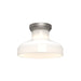 Alora Canada - One Light Flush Mount - Westlake - Brushed Nickel/Glossy Opal Glass|Glossy Opal Glass/Matte Black- Union Lighting Luminaires Decor
