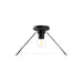 Alora Canada - One Light Flush Mount - Salem - Brushed Gold/Clear Glass|Clear Glass/Matte Black- Union Lighting Luminaires Decor