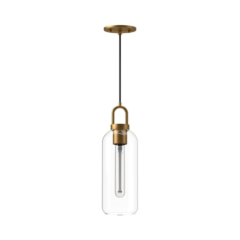 Alora Canada - One Light Pendant - Soji - Aged Gold- Union Lighting Luminaires Decor