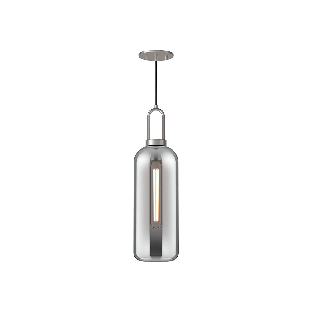 Alora Canada - One Light Pendant - Soji - Brushed Nickel- Union Lighting Luminaires Decor