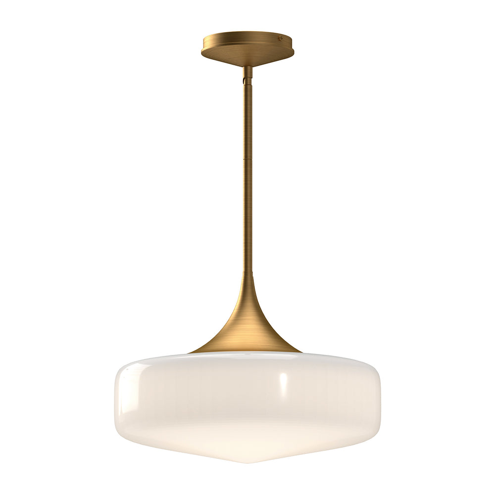 Alora Canada - One Light Pendant - Lincoln - Aged Gold- Union Lighting Luminaires Decor