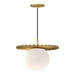 Alora Canada - One Light Pendant - Plume - Brushed Gold/Opal Matte Glass|Matte Black/Opal Matte Glass- Union Lighting Luminaires Decor