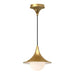 Alora Canada - One Light Pendant - Fuji - Brushed Gold/Opal Matte Glass|Matte Black/Opal Matte Glass- Union Lighting Luminaires Decor