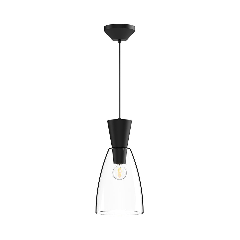Alora Canada - One Light Pendant - Arlo - Brushed Gold/Clear Glass|Clear Glass/Matte Black- Union Lighting Luminaires Decor