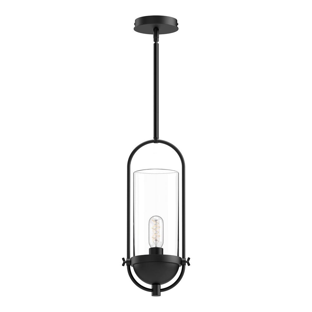 Alora Canada - One Light Pendant - Cyrus - Aged Gold/Clear Glass|Clear Glass/Matte Black- Union Lighting Luminaires Decor