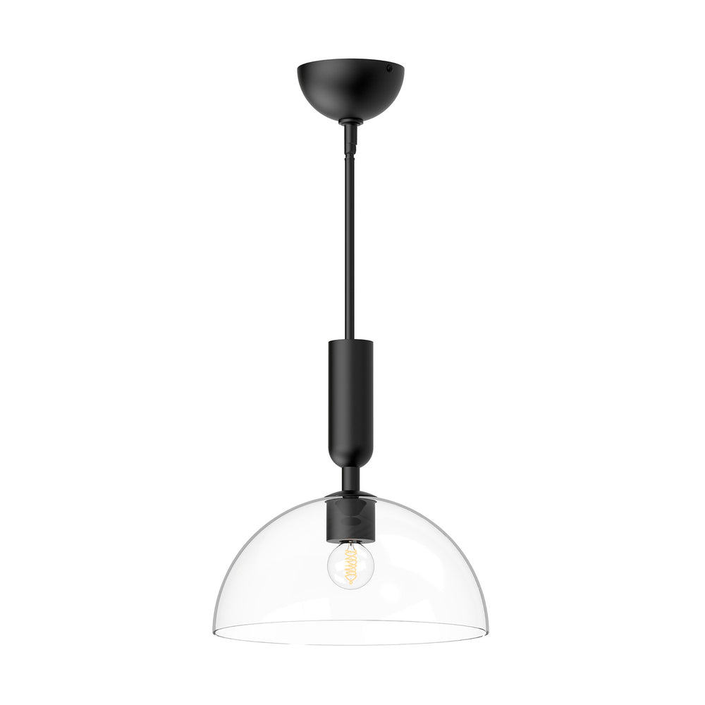 Alora Canada - One Light Pendant - Jude - Brushed Gold/Clear Glass|Clear Glass/Matte Black- Union Lighting Luminaires Decor