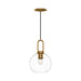 Alora Canada - One Light Pendant - Soji - Aged Gold- Union Lighting Luminaires Decor