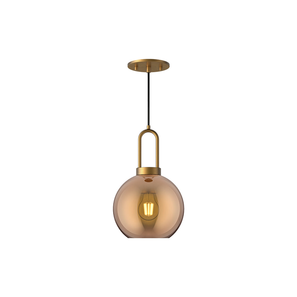 Alora Canada - One Light Pendant - Soji - Aged Gold- Union Lighting Luminaires Decor