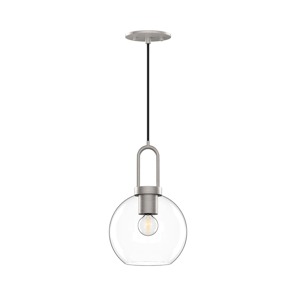 Alora Canada - One Light Pendant - Soji - Brushed Nickel- Union Lighting Luminaires Decor