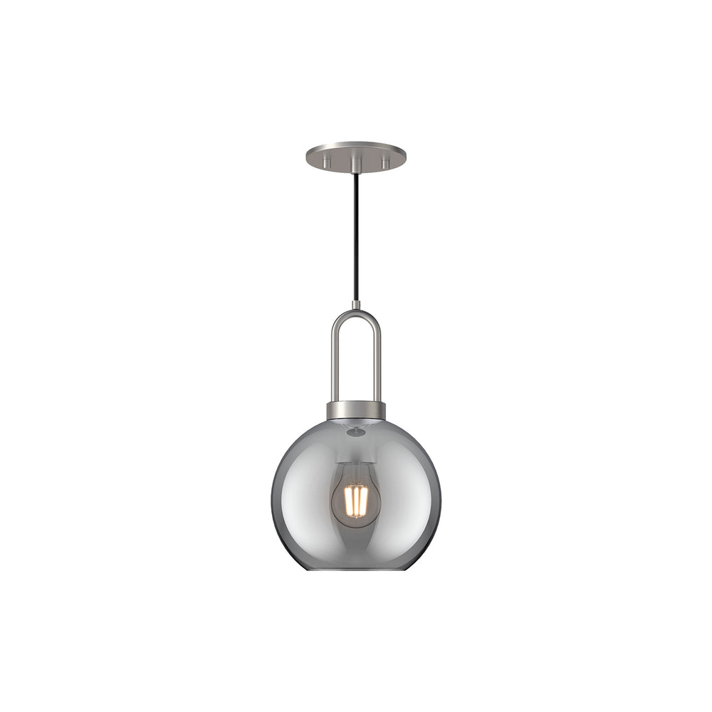 Alora Canada - One Light Pendant - Soji - Brushed Nickel- Union Lighting Luminaires Decor