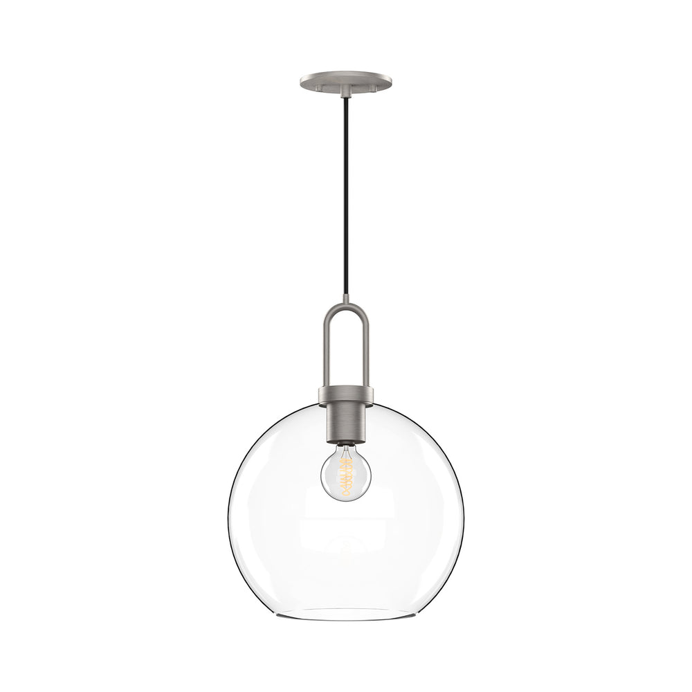 Alora Canada - One Light Pendant - Soji - Brushed Nickel- Union Lighting Luminaires Decor
