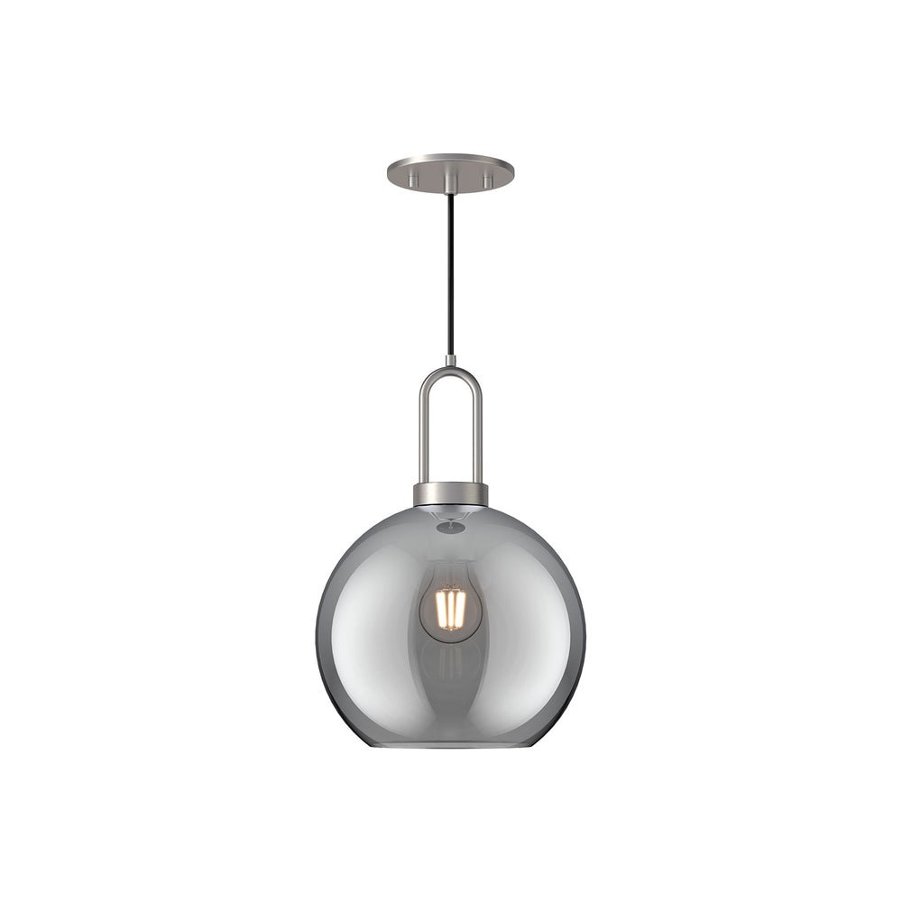 Alora Canada - One Light Pendant - Soji - Brushed Nickel- Union Lighting Luminaires Decor
