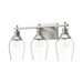 Alora Canada - Three Light Bathroom Fixtures - Kingsley - Aged Gold/Clear Glass|Brushed Nickel/Clear Glass|Clear Glass/Matte Black- Union Lighting Luminaires Decor