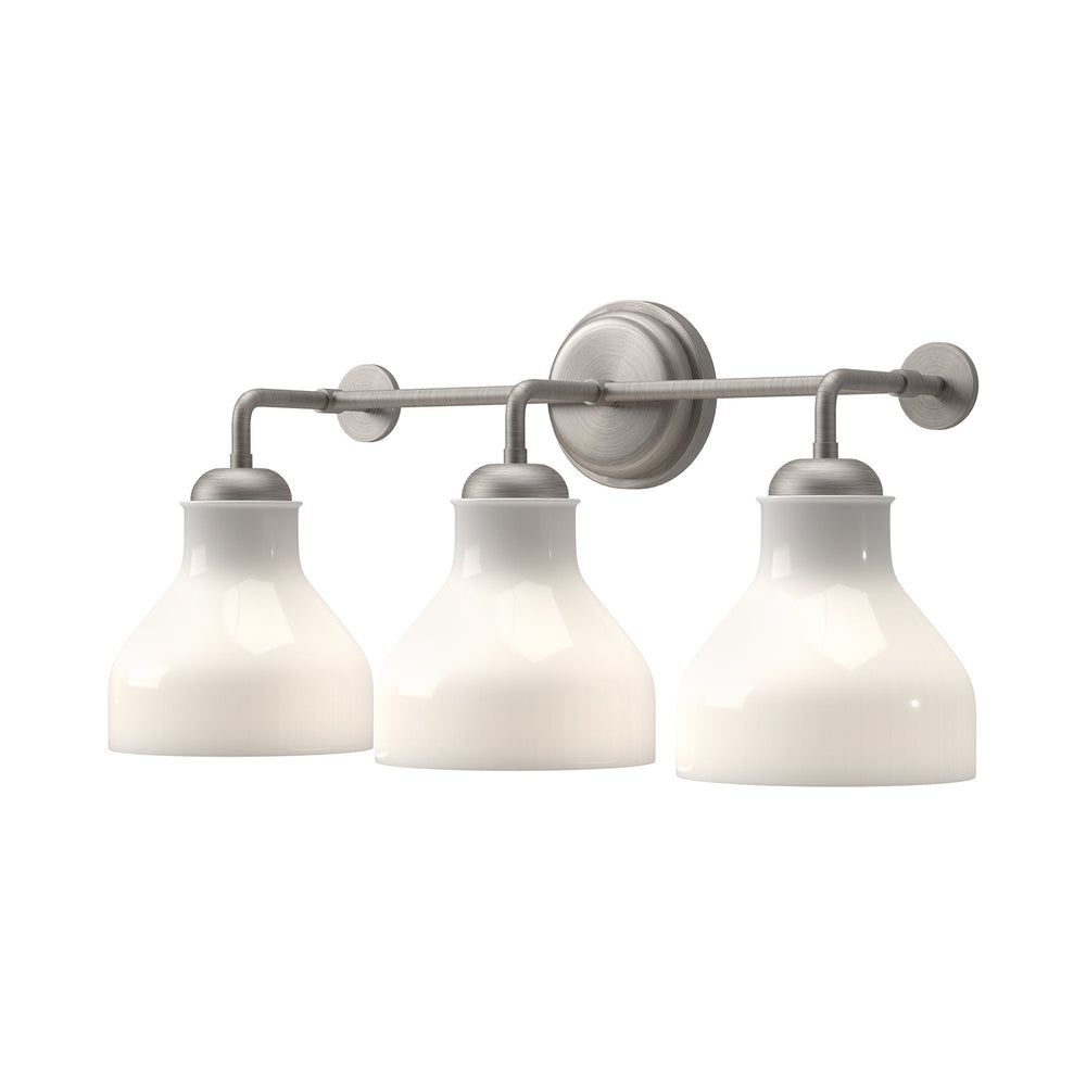 Alora Canada - Three Light Bathroom Fixtures - Westlake - Brushed Nickel/Glossy Opal Glass|Glossy Opal Glass/Matte Black- Union Lighting Luminaires Decor