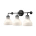 Alora Canada - Three Light Bathroom Fixtures - Westlake - Brushed Nickel/Glossy Opal Glass|Glossy Opal Glass/Matte Black- Union Lighting Luminaires Decor