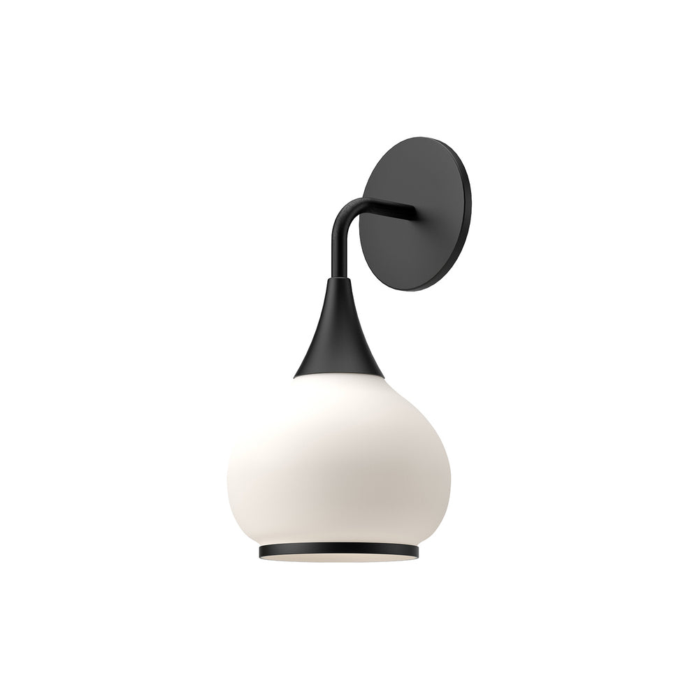 Alora Canada - One Light Vanity - Hazel - Matte Black- Union Lighting Luminaires Decor