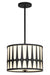 Crystorama - Three Light Pendant - Royston - Black- Union Lighting Luminaires Decor
