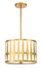 Crystorama - Three Light Pendant - Royston - Antique Gold- Union Lighting Luminaires Decor