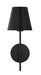 Crystorama - One Light Wall Sconce - Xavier - Matte Black- Union Lighting Luminaires Decor