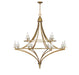 Savoy House - 12 Light Chandelier - Director - Warm Brass- Union Lighting Luminaires Decor