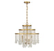 Savoy House - Four Light Chandelier - Luna - Warm Brass- Union Lighting Luminaires Decor
