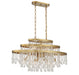 Savoy House - Ten Light Chandelier - Luna - Warm Brass- Union Lighting Luminaires Decor