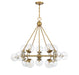 Savoy House - 15 Light Chandelier - Orion - Warm Brass- Union Lighting Luminaires Decor