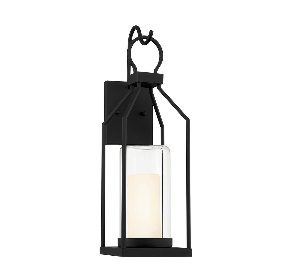 Savoy House - One Light Outdoor Wall Lantern - Hamilton - Matte Black- Union Lighting Luminaires Decor