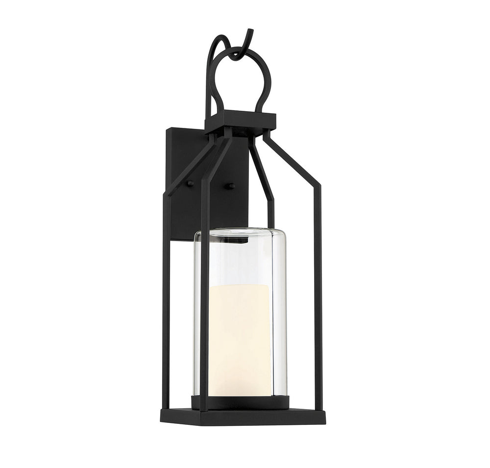 Savoy House - One Light Outdoor Wall Lantern - Hamilton - Matte Black- Union Lighting Luminaires Decor