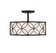 Savoy House - Four Light Semi-Flush Mount - Reid - Matte Black- Union Lighting Luminaires Decor