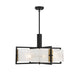 Savoy House - Five Light Pendant - Hayward - Matte Black with Warm Brass Accents- Union Lighting Luminaires Decor
