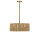 Savoy House - Four Light Pendant - Ashe - Warm Brass/Rope- Union Lighting Luminaires Decor