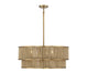 Savoy House - Six Light Pendant - Ashburn - Warm Brass/Rope- Union Lighting Luminaires Decor