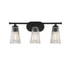 Savoy House - Three Light Bathroom Vanity - Chantilly - Matte Black- Union Lighting Luminaires Decor