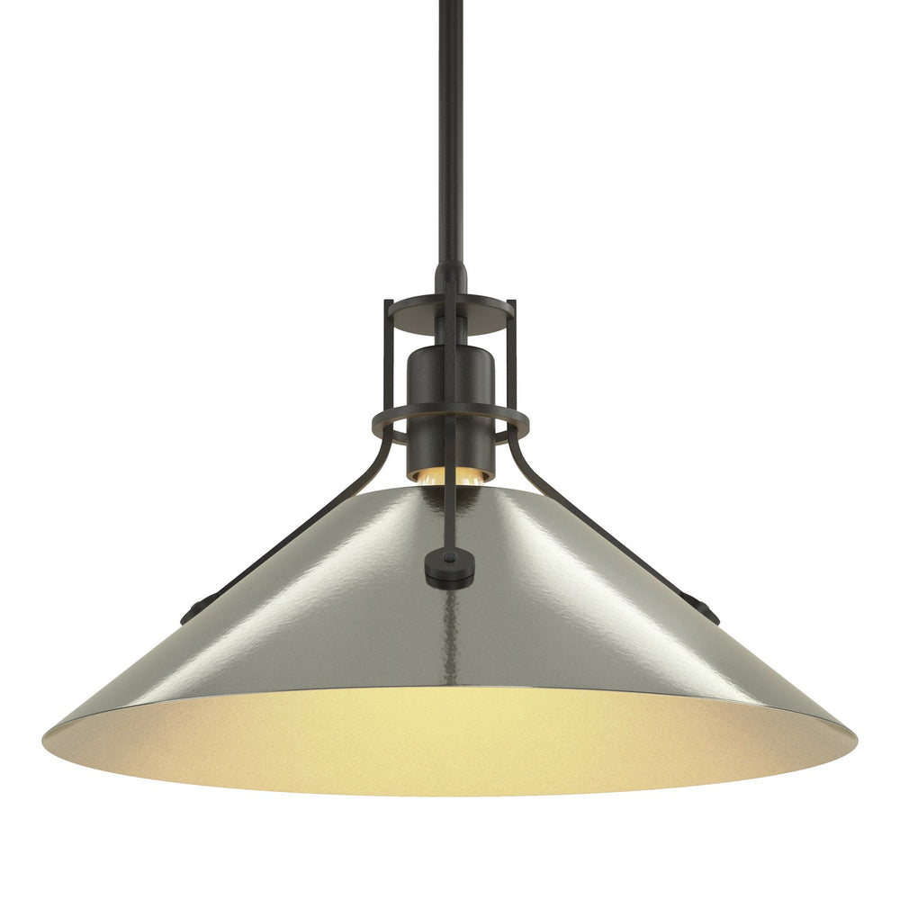 Hubbardton Forge - One Light Pendant - Henry - Black- Union Lighting Luminaires Decor