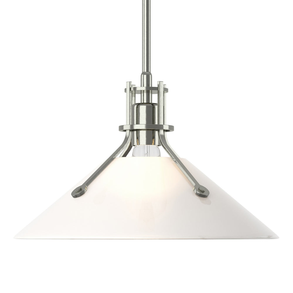 Hubbardton Forge - One Light Pendant - Henry - Sterling- Union Lighting Luminaires Decor